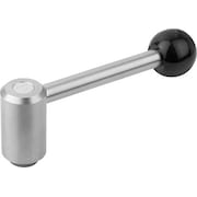 KIPP Adjustable Tension Levers in stainless, int. thread, inch, 0° K0109.3A62